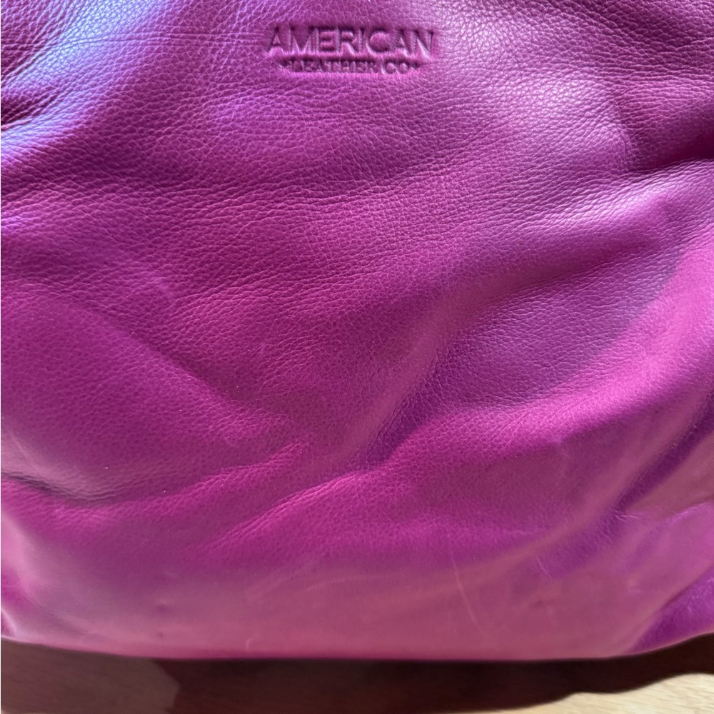 NWT American Leather Pink Studded Shoulder Bag - Picture 4 of 16